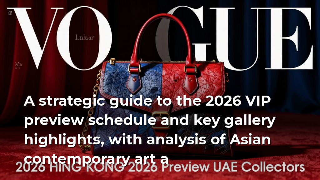 Art Basel Hong Kong 2026 Preview for UAE Collectors